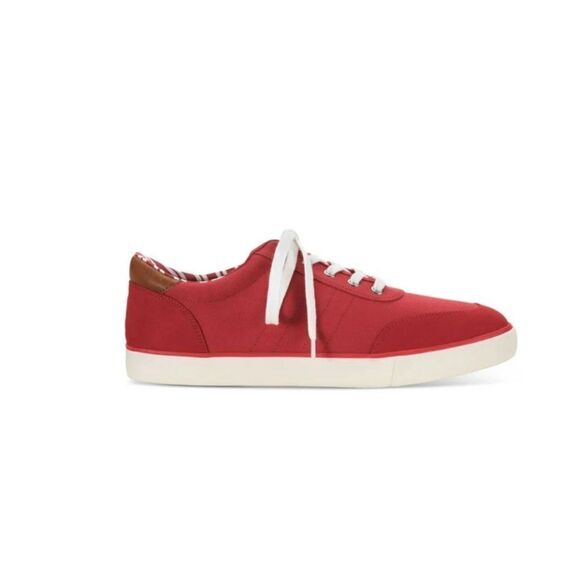 CLUB ROOM Mens Red Lightweight Padded Cameron Round Toe Lace-Up Sneakers Shoes - Picture 2 of 4